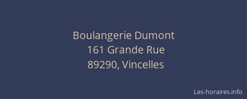 Boulangerie Dumont