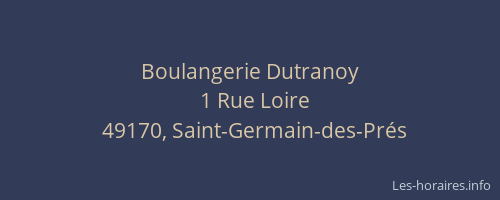 Boulangerie Dutranoy