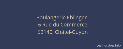 Boulangerie Ehlinger