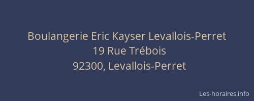 Boulangerie Eric Kayser Levallois-Perret