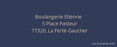 Boulangerie Etienne