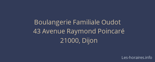 Boulangerie Familiale Oudot