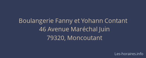 Boulangerie Fanny et Yohann Contant