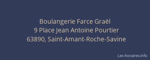 Boulangerie Farce Gra&euml;l