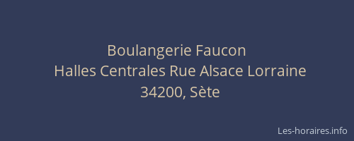 Boulangerie Faucon