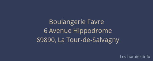 Boulangerie Favre