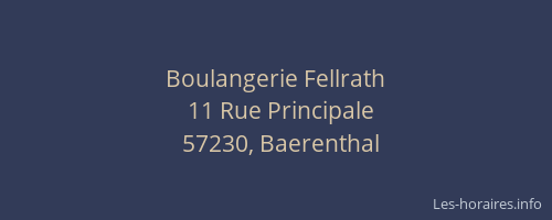 Boulangerie Fellrath