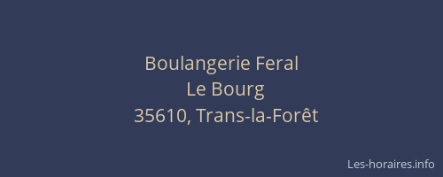 Boulangerie Feral