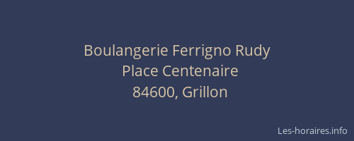 Boulangerie Ferrigno Rudy