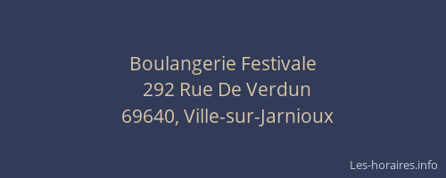 Boulangerie Festivale
