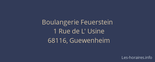 Boulangerie Feuerstein
