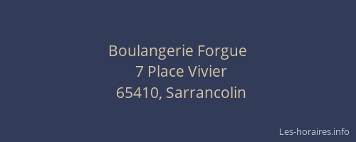 Boulangerie Forgue