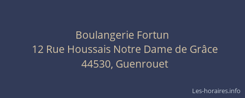Boulangerie Fortun