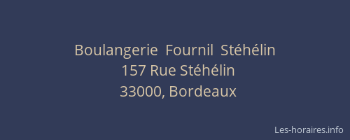 Boulangerie  Fournil  Stéhélin