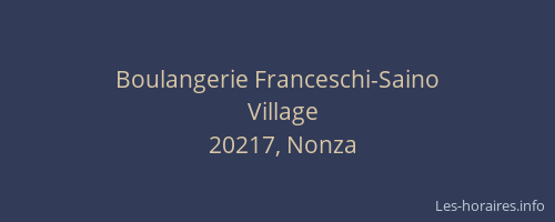 Boulangerie Franceschi-Saino