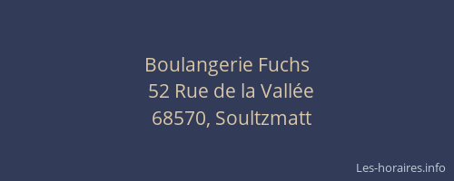 Boulangerie Fuchs