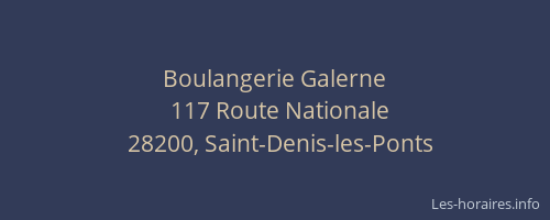Boulangerie Galerne