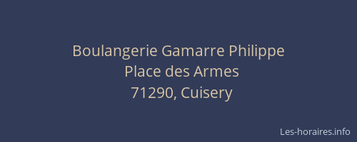 Boulangerie Gamarre Philippe