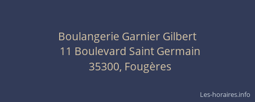 Boulangerie Garnier Gilbert