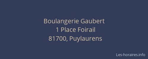 Boulangerie Gaubert