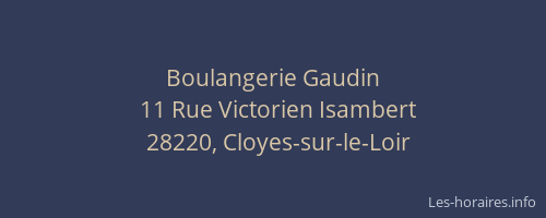 Boulangerie Gaudin