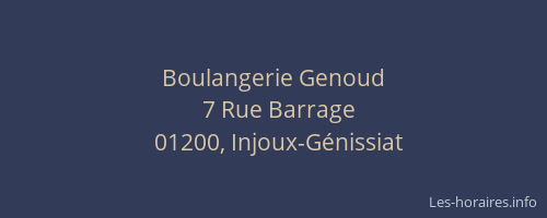 Boulangerie Genoud