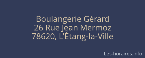 Boulangerie Gérard