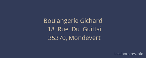Boulangerie Gichard