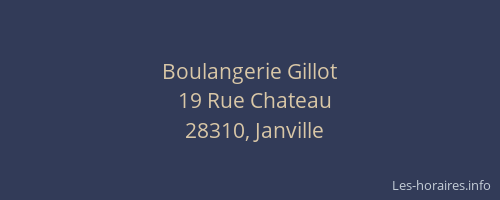 Boulangerie Gillot