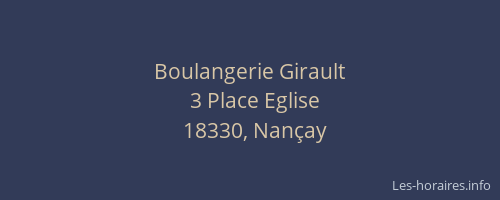 Boulangerie Girault
