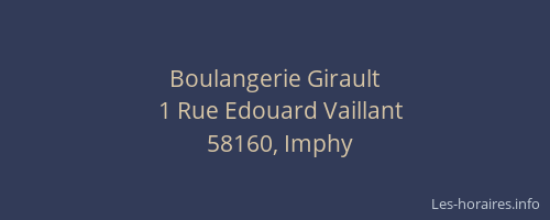 Boulangerie Girault