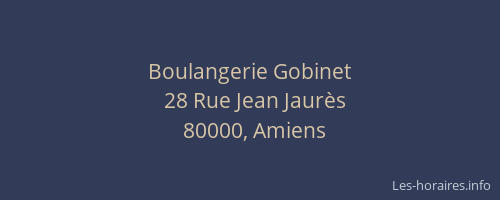 Boulangerie Gobinet
