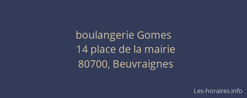 boulangerie Gomes