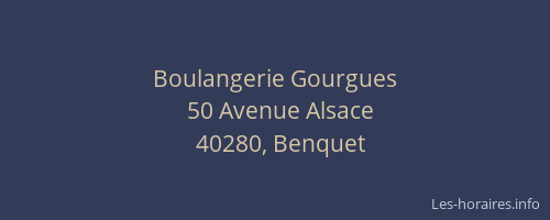 Boulangerie Gourgues