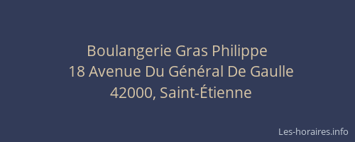 Boulangerie Gras Philippe