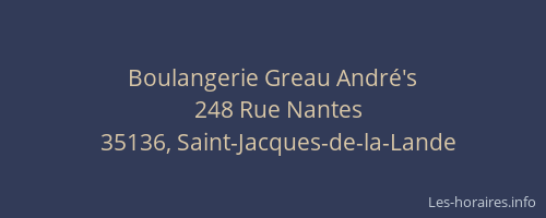 Boulangerie Greau André's