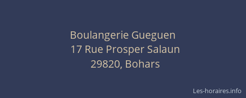 Boulangerie Gueguen