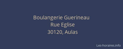 Boulangerie Guerineau