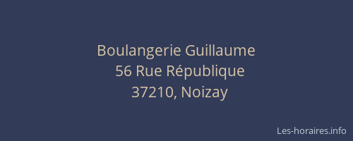 Boulangerie Guillaume