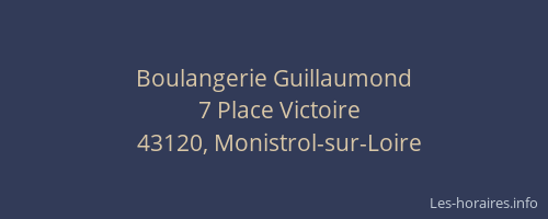 Boulangerie Guillaumond