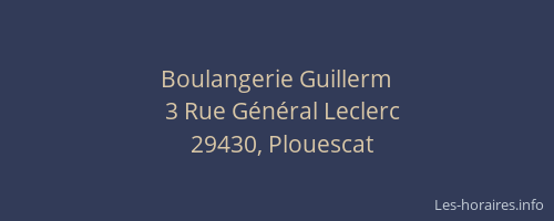 Boulangerie Guillerm