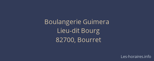 Boulangerie Guimera