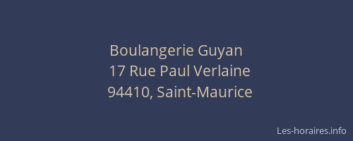Boulangerie Guyan