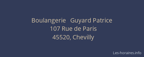 Boulangerie   Guyard Patrice