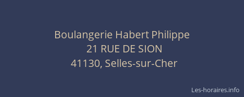 Boulangerie Habert Philippe