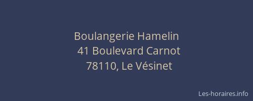 Boulangerie Hamelin