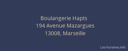 Boulangerie Hapts