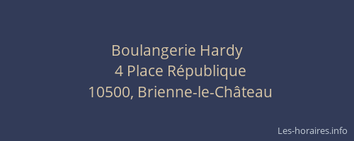 Boulangerie Hardy