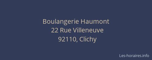 Boulangerie Haumont