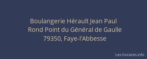 Boulangerie H&eacute;rault Jean Paul